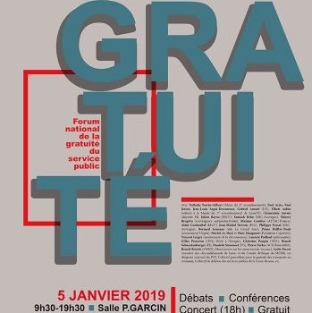 Forum de la gratuité, Lyon, janvier 2019