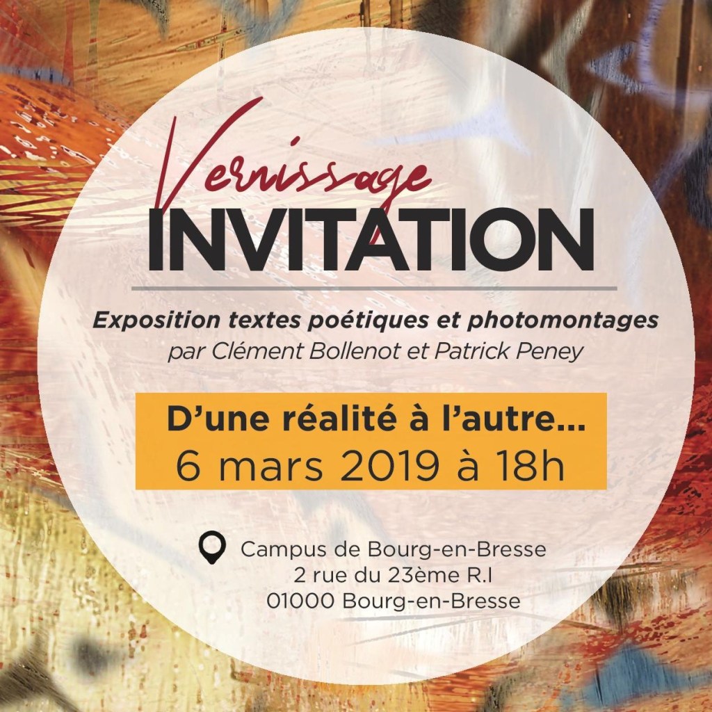 Exposition d'une réalité à l'autre, Bourg-en-Bresse, mars 2019
