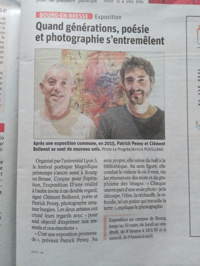 Magnifique Printemps, Campus de Bourg-en-Bresse, Clément Bollenot, Patrick Peney, Mars 2019