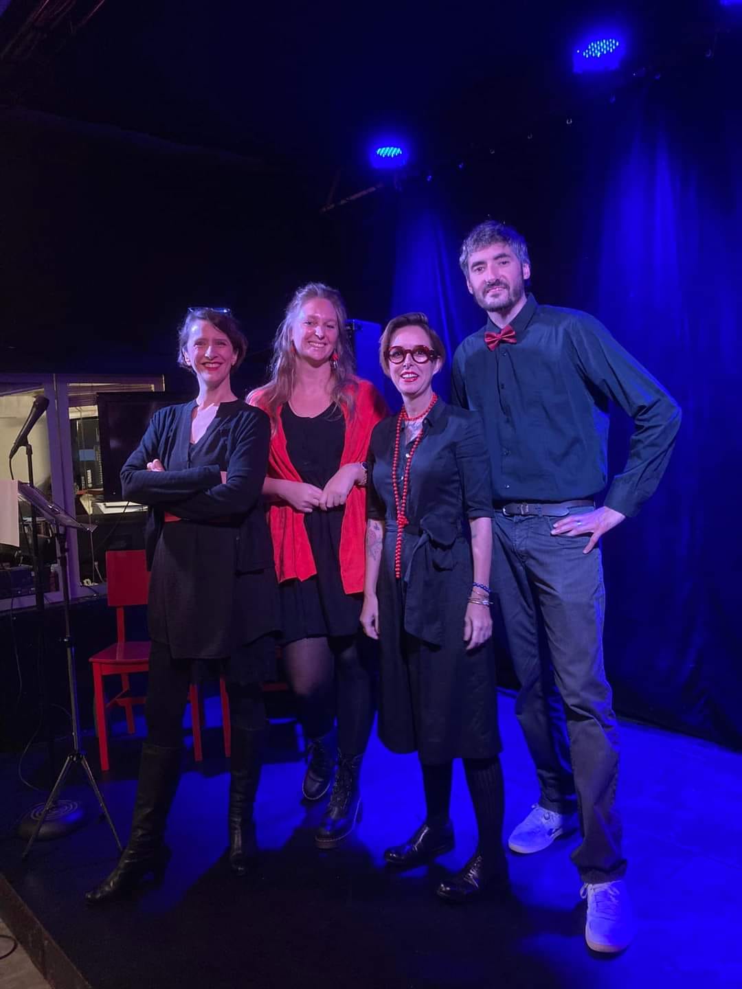 Carré de poètes à Agend'arts Samantha Barendson Ursula Kautto Max Zouic Clément Bollenot