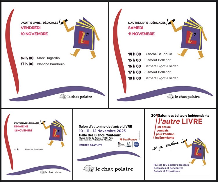 Salon de L'Autre livre programme du Chat polaire Paris