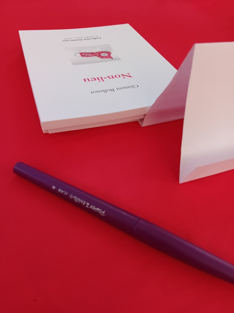 Clément Bollenot Non-lieu, L'Ail des ours, Marché de la poésie Paris