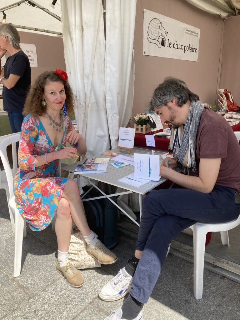 Roxane Lefebvre Clément Bollenot, Marché de la poésie Paris