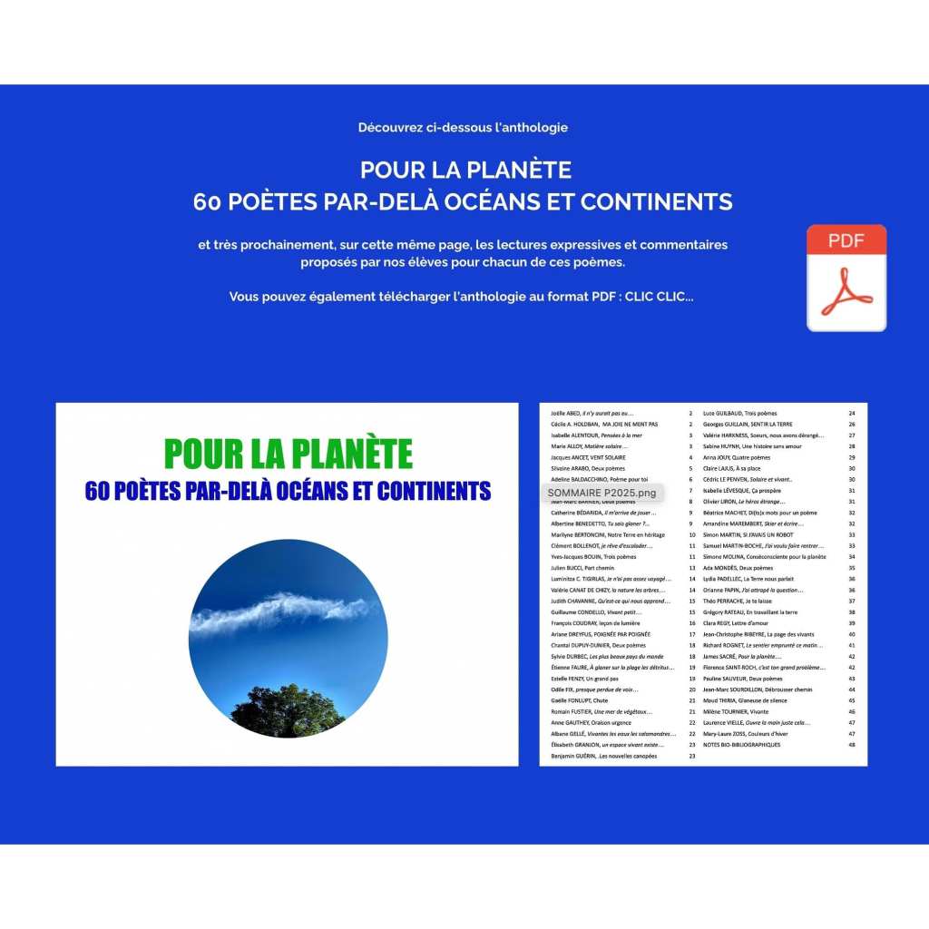 Poéclic 2025 Pour la planète