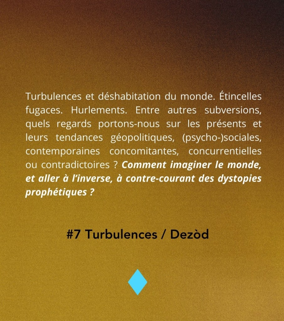 DO.KRE.I.S #7 Turbulences / Dezòd