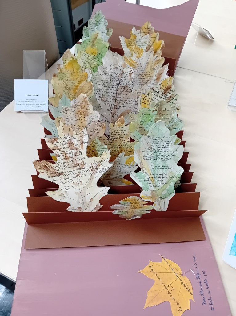 Prix Pierre Dhainaut du Livre d'artiste, réalisation des élèves