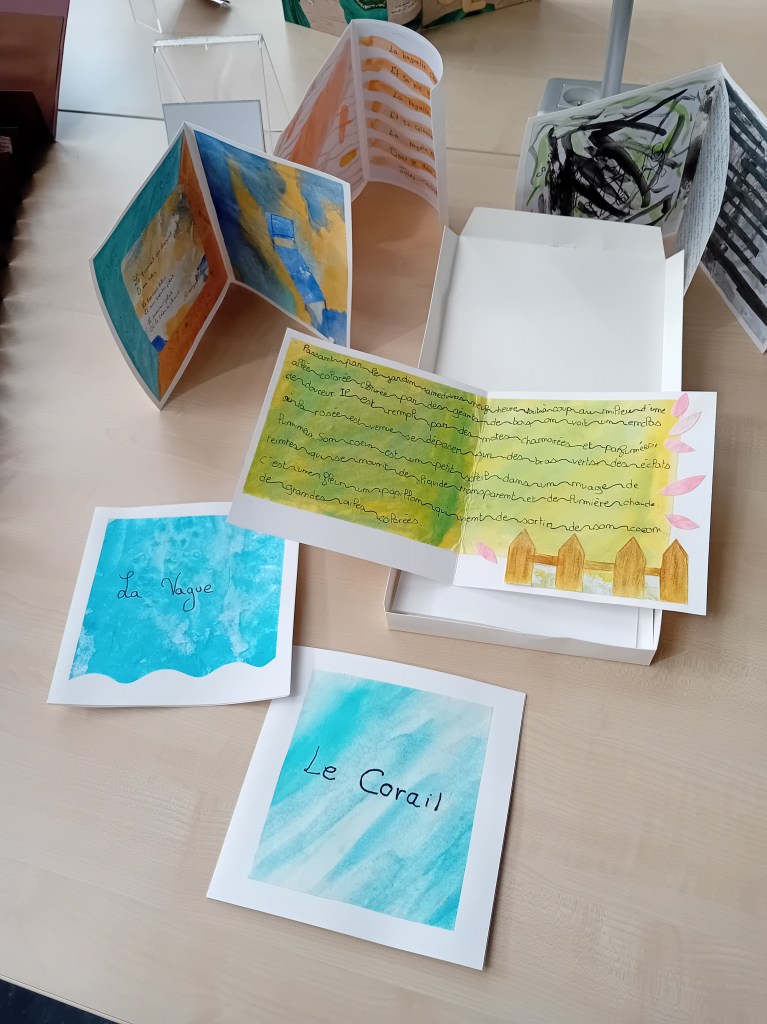 Prix Pierre Dhainaut du Livre d'artiste, réalisation des élèves