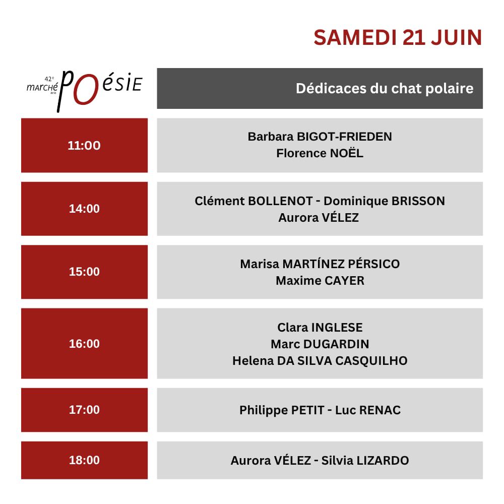 Dédicaces Le Chat polaire Marché de la poésie Paris