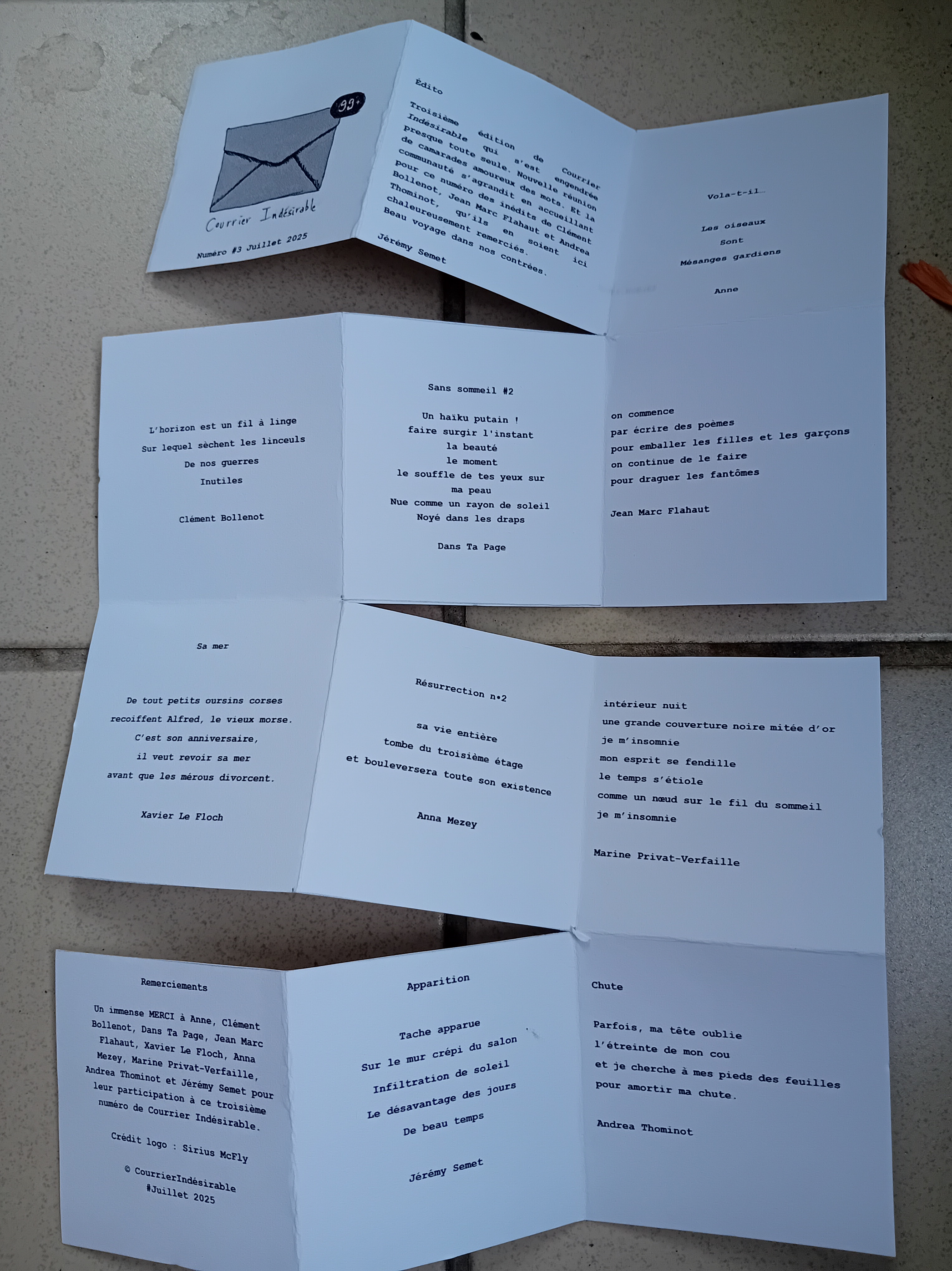 Courrier Indésirable #3 revue de poésie