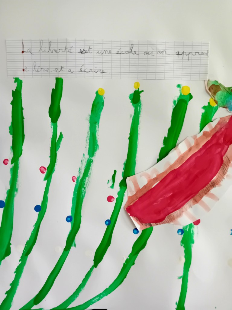 Printemps des poètes à l'école primaire : exposition poétique La Liberté