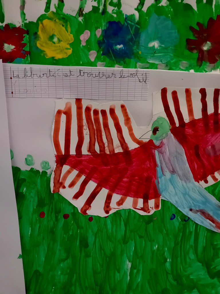 Printemps des poètes à l'école primaire : exposition poétique La Liberté