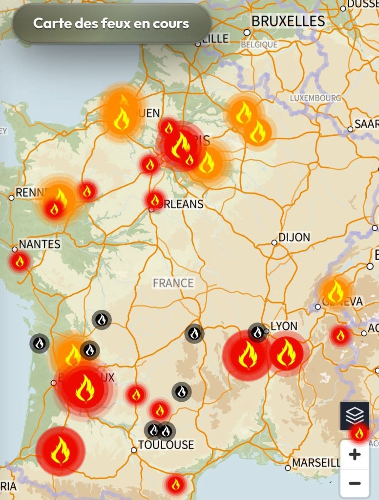 Incendies canicule juillet 2026
